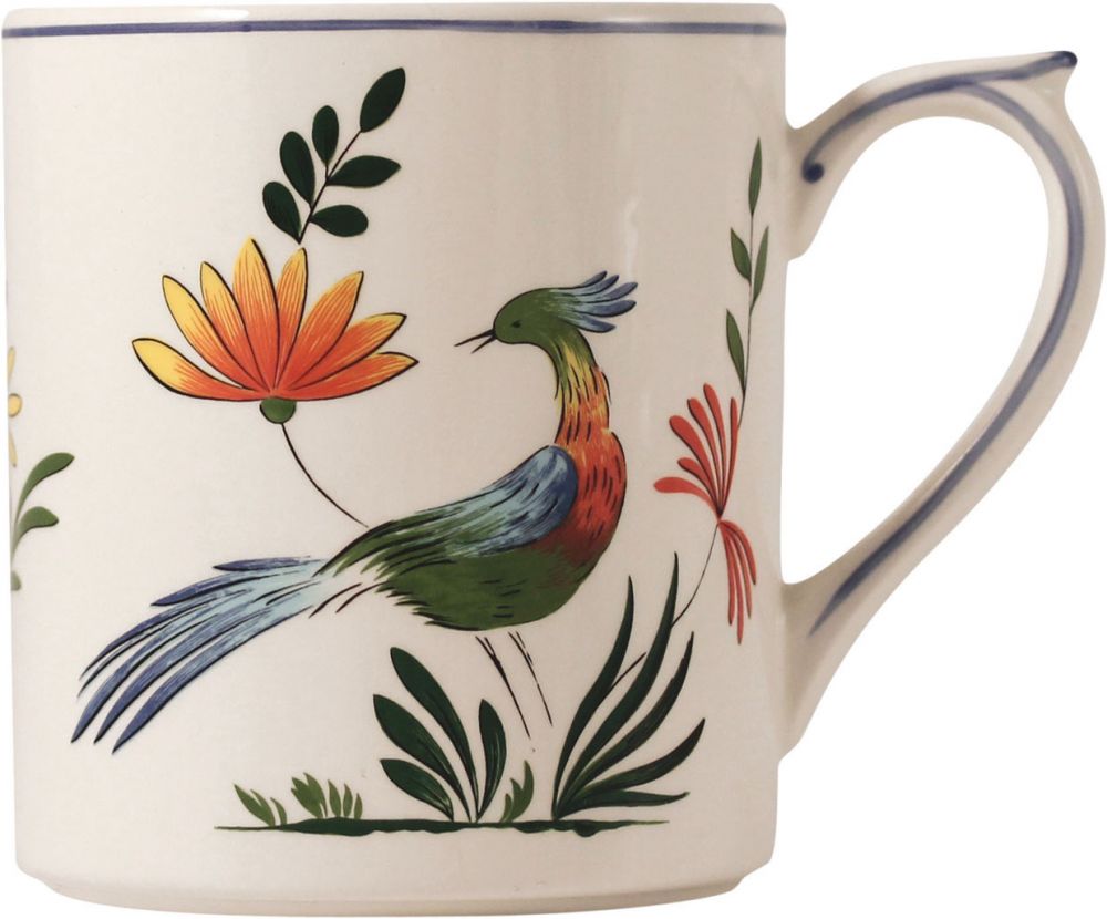 B 1 MUG OISEAUX DE PARADIS 250 мл.-В 9,5 см.,   0111CMUG48 GIEN, Райская птица