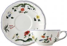 B 2 BREAKFAST CUPS/SCRS OISEAUX PARADIS 300 мл.,   - Д  18 см.,   -В.,  6,4 см.,   01112PTA26 GIEN, Райская птица