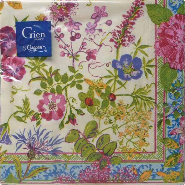 Салфетки бумажные MILLEFLEURS, 25 X 25 см GIEN