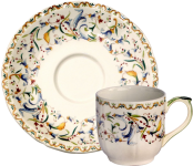 Кофейная пара TOSCANA , (2 чашки 2 блюдца )Д 14 cm - 85 мл - H 6 cm