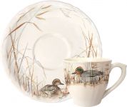 Набор из 2-х чайных чашек и 2-х блюдец , SOLOGNE, 175 мл -Д 14,5 см, - В 7,4 см,, GIEN