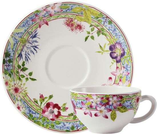Чайная пара набор 2 ШТ. (2 чашки - 2 блюдца) MILLEFLEURS, 260 мл, - Д 18 см GIEN Чайная пара набор 2 ШТ. (2 чашки - 2 блюдца) MILLEFLEURS, 260 мл, - Д 18 см GIEN