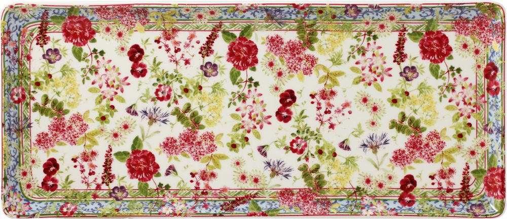 Прямоугольное блюдо MILLEFLEURS, 36 X 15,5 см GIEN