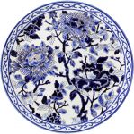 БЛЮДО ДЛЯ ТОРТА, GIEN, PIVOINES BLEUES, D 30 cm БЛЮДО ДЛЯ ТОРТА, GIEN, PIVOINES BLEUES, D 30 cm