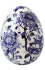ЯЙЦО, GIEN, PIVOINES BLEUES, H 24,8 cm