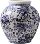 ВАЗА , GIEN, PIVOINES BLEUES, D 36,5 cm