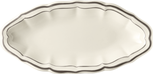 Блюдо овальное 26,5 X 13,2 см., FILET TAUPE, GIEN, 1692CRAV22 Блюдо овальное 26,5 X 13,2 см., FILET TAUPE, GIEN, 1692CRAV22