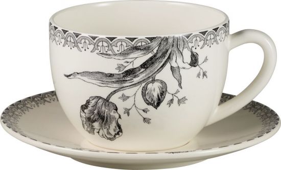 Чайная пара чашка с блюдцем, 450 мл., Д18,8 см., TULIPS, GIEN