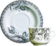 Чайная пара набор 2 пары TULIPES NOIRES, 220 мл,, -Д 15 см,, GIEN