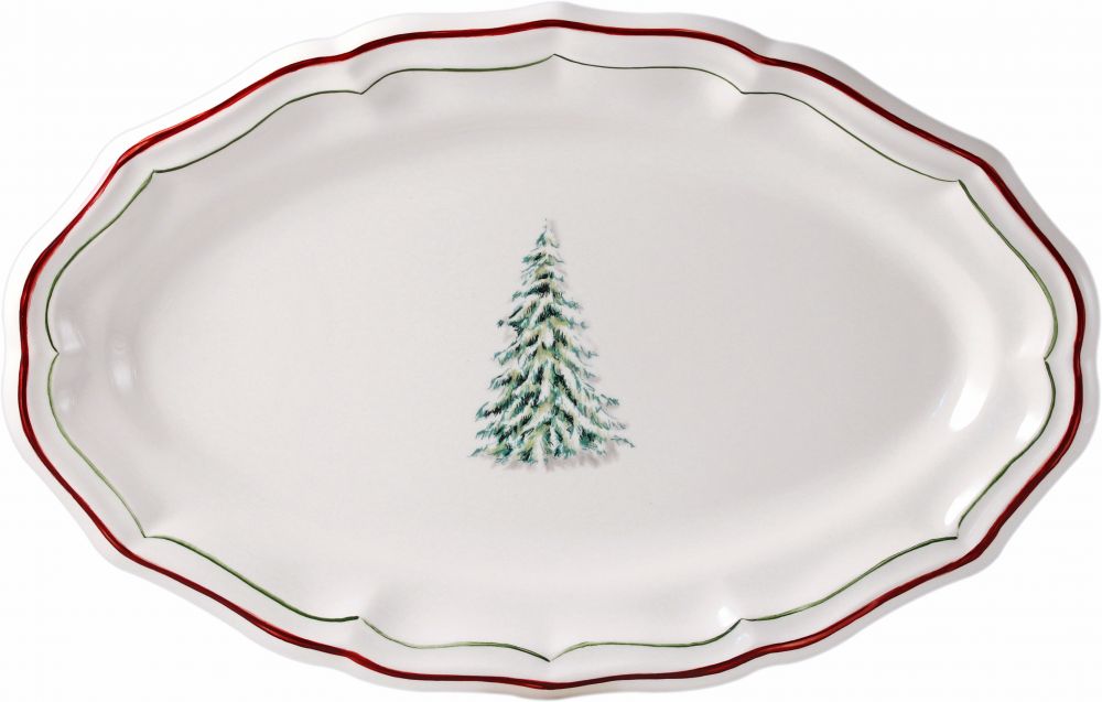 Блюдо овальное FILET NOEL, 41 X 26 см., GIEN,  1731COVU22