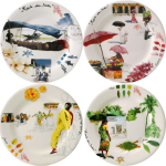 Набор 4 шт., Тарелка десертная Д22 см., Дорога в Индию, GIEN