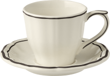 Набор из 2-х Чайных пар FILET MANGANESE, 175 мл,, - Д  14,5 см,, - В 7,4 см,, GIEN