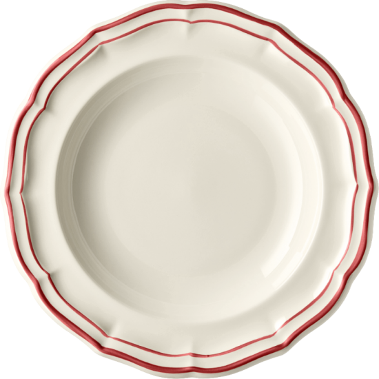 Набор глубоких тарелок 4 шт., FILET ROUGE, GIEN, Д 22,5 см.,
