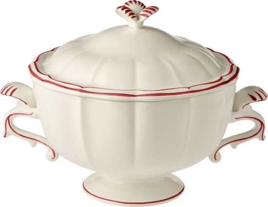 Супница, FILET ROUGE, GIEN, 3л - В 23 см.,