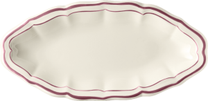 Овальное блюдо, FILET PIVOINE, GIEN, 26,5 X 13,2 см., Овальное блюдо, FILET PIVOINE, GIEN, 26,5 X 13,2 см.,