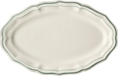 Овальное блюдо, FILET CELADON, GIEN, 41 X 26 см.,