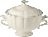 Супница, FILET CELADON, GIEN, 3л - В 23 см., Супница, FILET CELADON, GIEN, 3л - В 23 см.,