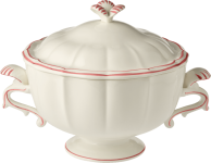 Супница, FILET CORAIL, GIEN, 3л - В 23 см.,