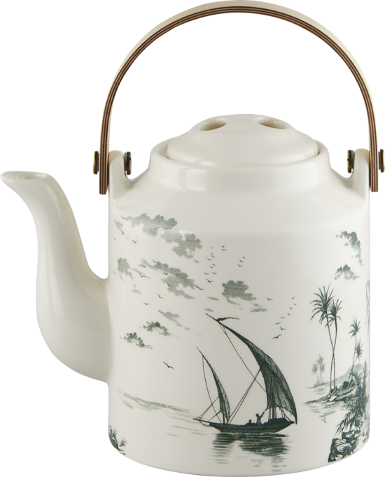 Чайник Восточный пейзаж , LES DEPAREILLEES VERT, 900 мл,, GIEN