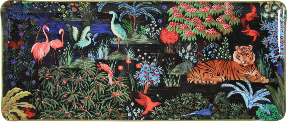 Блюдо прямоугольное LE JARDIN DU PALAIS, 36 X 15,5 см,, GIEN