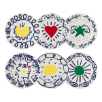 Набор из 6-ти десертных тарелок Д23,2 см., Сентиментальный архипелаг, Gien