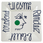 Блюдо квадратное Портрет, Сентементальный архипелаг, 22х22 см., Gien