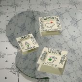 Блюдо квадратное Портрет, Сентементальный архипелаг, 22х22 см., Gien