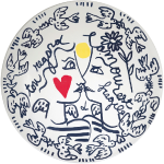 Блюдо Хрупкая любовь, Сентиментальный архипелаг, Д61,5 см., Gien