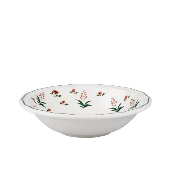 Набор тарелок глубоких  4 шт. Д  17 см., 350 мл., Herbier du Paradis, 1866C04F22 GIEN, Райский гербарий