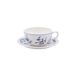 Чашка с блюдцем Gien , Paradis Bleu - Райская птица Голубая,  300 мл, Д 18 cm