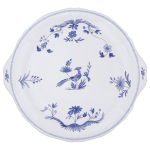 Блюдо для торта Gien , Paradis Bleu - Райская птица Голубая,  Д 34 cm