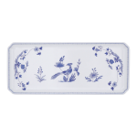 Блюдо прямоугольное Gien , Paradis Bleu - Райская птица Голубая,  36 X 15,5 cm