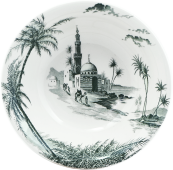 Набор из 4-х глубоких тарелок суп / салат, 350 мл., LES DEPAREILLEES VERT, GIEN, 1841C04F01