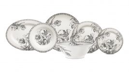 Сервиз столовый Gien Тюльпаны на 8 персон 27 предметом, фаянс