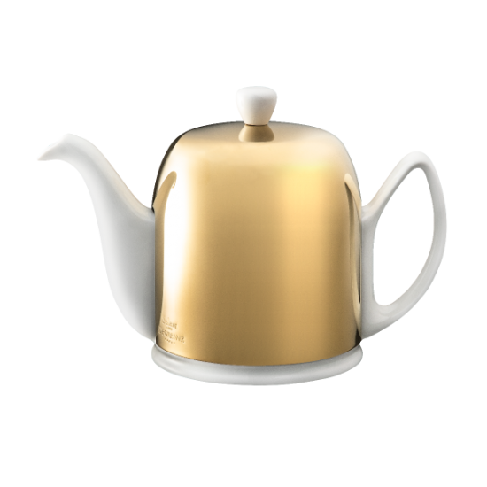 Чайник 900 мл, белый с золотой глянцевой крышкой SALAM GOLD , DEGRENNE, арт.244217