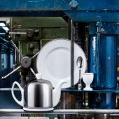 Чайник на 4 чашки 700 мл с декором полоса в цветах французского флага, SALAM DEGRENNE X ELYSEE, DEGRENNE, арт.240022