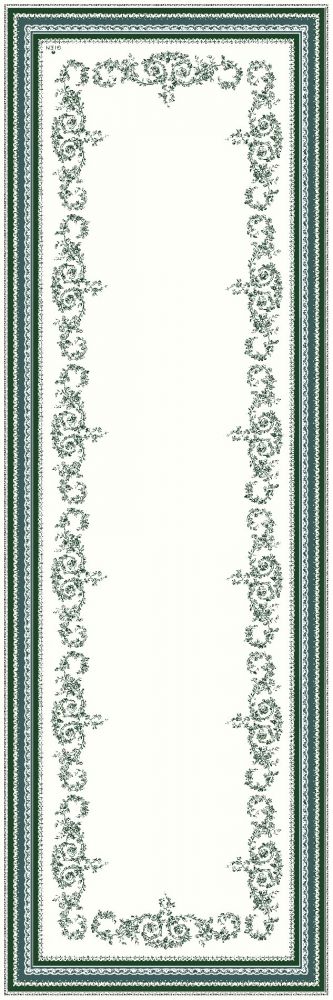 Дорожка на стол Цветоная гирлянда LES DEPAREILLEES VERT, 50 X 150 cm GIEN