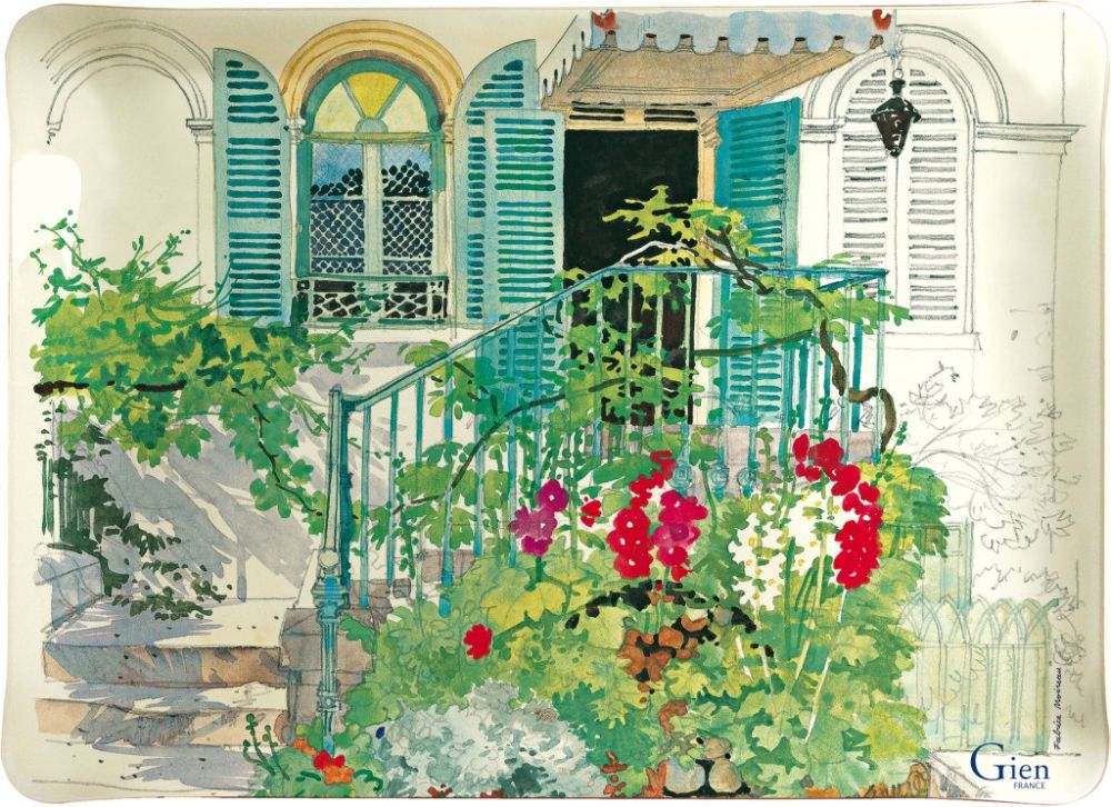 Поднос из акрила 37 X 28,3 см., PARIS A GIVERNY GIEN