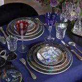 Набор тарелок для хлеба / канапе  4 ШТ.., LE JARDIN DU PALAIS, Д 17 см,, GIEN Набор тарелок для хлеба / канапе  4 ШТ.., LE JARDIN DU PALAIS, Д 17 см,, GIEN