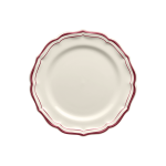Набор десертных тарелок 4 шт., FILET БОРДО, GIEN, Д 22 см.,1869B4AB22