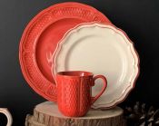 Тарелка презентационная Д32,5 см., PONT AUX CHOUX RUBIS красный,  GIEN, 1166C1AP34