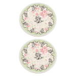 НАБОР ИЗ 2 ТАРЕЛОК ДЛЯ СЛАДОСТЕЙ POMPADOUR Д12,8 СМ., GIEN LADUREE