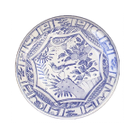 НАБОР  ИЗ 4 ДЕСЕРТНЫХ ТАРЕЛОК СИНЯЯ ПТИЦА- BLUE BIRD GIEN - Д22 СМ