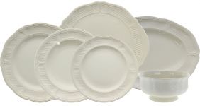 Сервиз столовый на 4 персоны 15 предметов PONT AUX CHOUX BLANC, Белый мост, GIEN, 1151/15