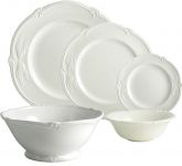 Сервиз столовый  ROCAILLE BLANC, GIEN, 4 персоны 17 предмет, артикул ROC17