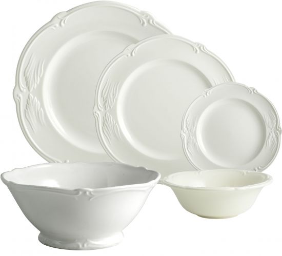 Сервиз столовый  ROCAILLE BLANC, GIEN, 4 персоны 17 предмет, артикул ROC17